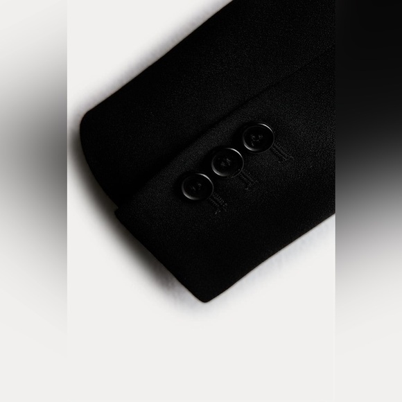 Zara fitted tuxedo jacket blazer - Picture 10 of 11